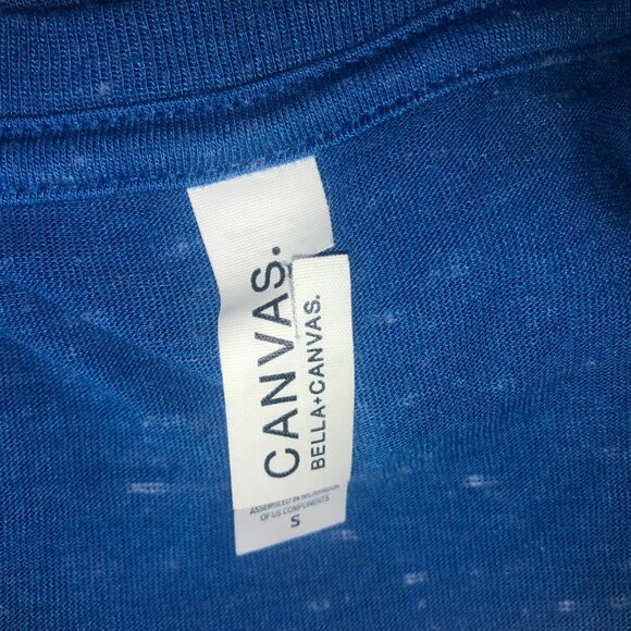 Bella Canvas Blue T-shirt "UK" University of Kentucky Logo Women's Small - Picture 7 of 9